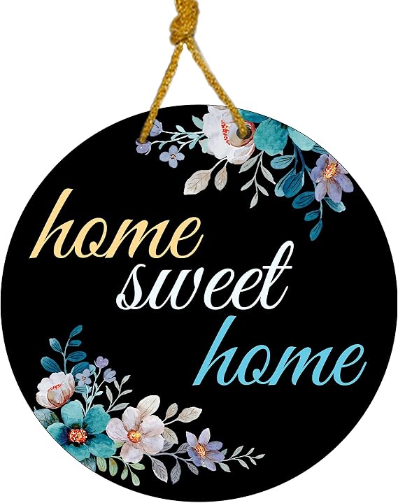Sehaz Artworks Wooden Wall Hangings | Home Decor Items Stylish Living Room | Decorative Items for Home | Home Decoration Items | Wall Decor/Room Decor Items for Living Room/Bedroom - Home Sweet Home