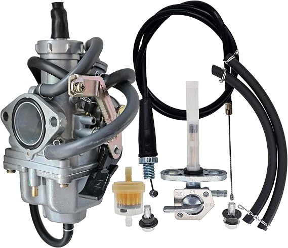 CRF 150F Carburetor For Honda CRF150F 2003-2014 Carb w/Throttle Cablev and Fuel Petcock valve