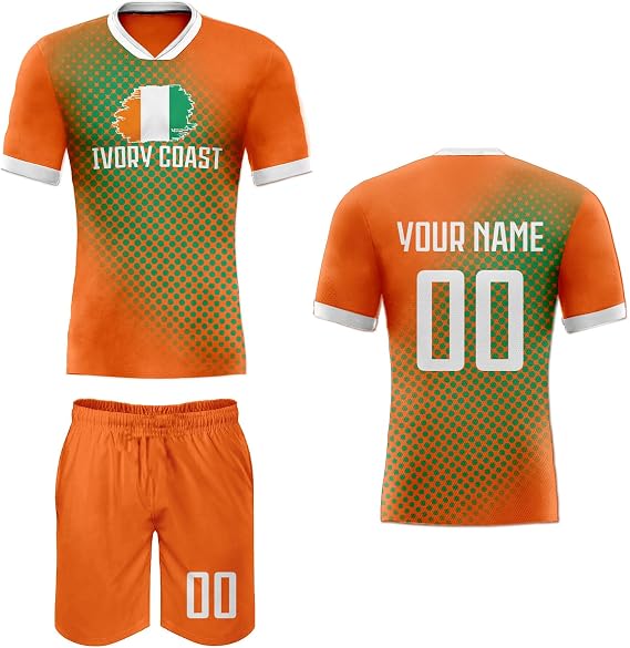 Custom Soccer Jerseys Set Men Women Youth Kids Athletic Shirts Name Number Soccer National Soccer Team Fans Gifts