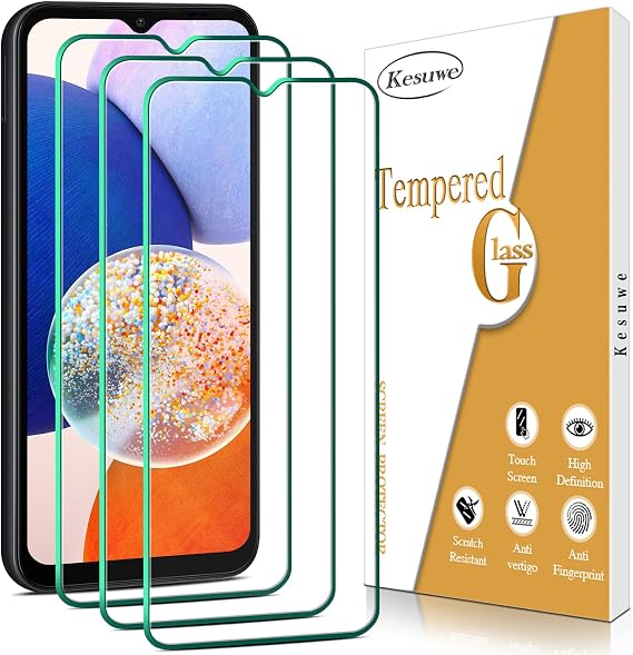 3 Pack Screen Protector for Samsung Galaxy A14 5G Tempered Glass