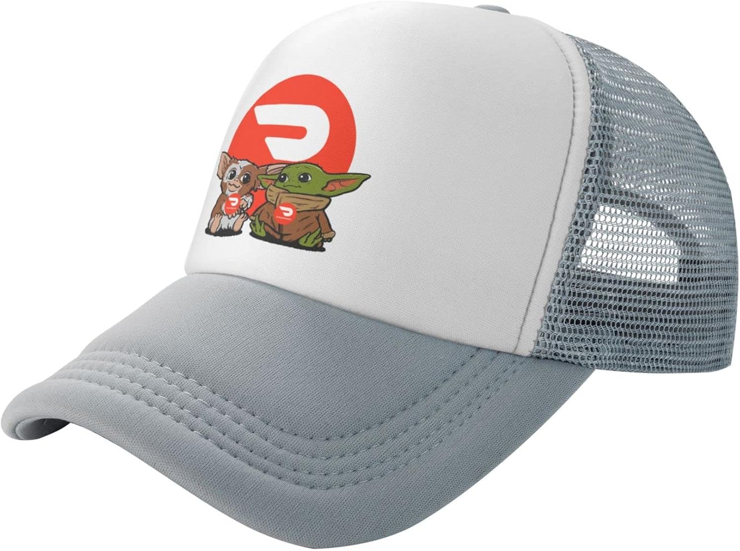 You-Da-Door-Dash 1 Hat Adjustable Funny Fashion Trucker Cap for Men Women Black
