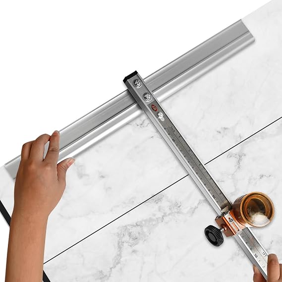 47.24in T-Shaped Glass Cutting Tool, Tile Cutters, Inch Scale
