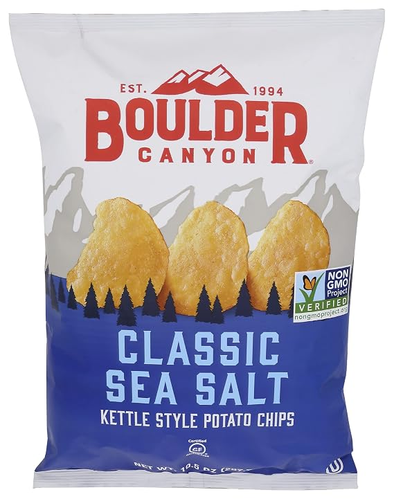 Boulder Canyon, Chips Potato Kettle Cooked Totally Natural, 10.5 Ounce