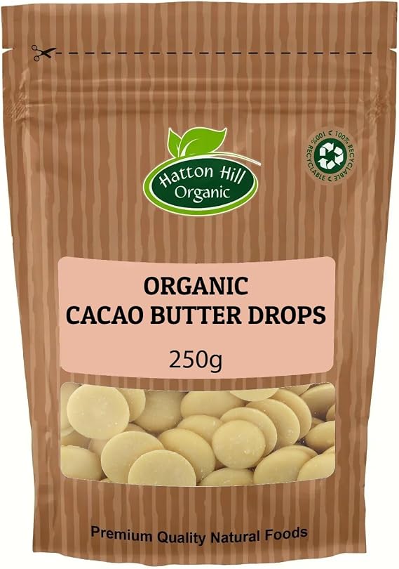 Organic Cacao Butter Drops 250g by Hatton Hill Organic