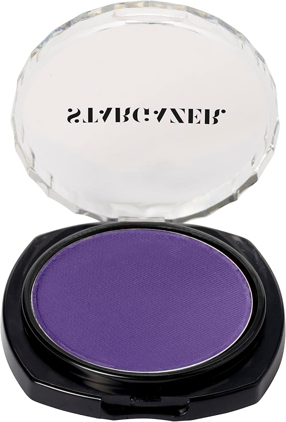 Flat Purple eye shadow. Maximum colour pressed powder eye shadow.