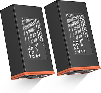 2 Pack Battery Pack Compatible with Moultrie Edge Cellular Trail Camera 5000mAh Rechargeable Lithium-Ion Replacement Battery for Moultrie Edge Series Cameras