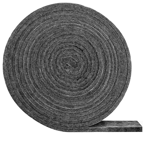 High Temp Grill Gasket Replacement Compatible Fit L/XL Big Green Egg Ceramic Lid Top BBQ Smoker Gasket,Self Stick Felt 15ft Long, 7/8" Wide, 1/8" Thick
