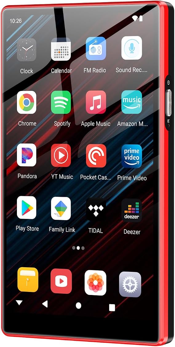 160 GB MP3 Player with Bluetooth and WiFi Oilsky 5 Inch HD MP4 Player with Spotify Audible Amazon Music Deezer Music Player Android 13 with Touchscreen and Speaker