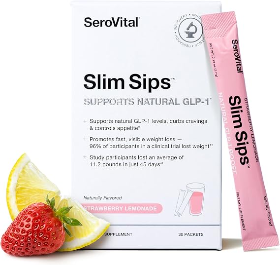 Slim Sips | Natural GLP-1 Drink Mix | Energy | Appetite | Metabolism