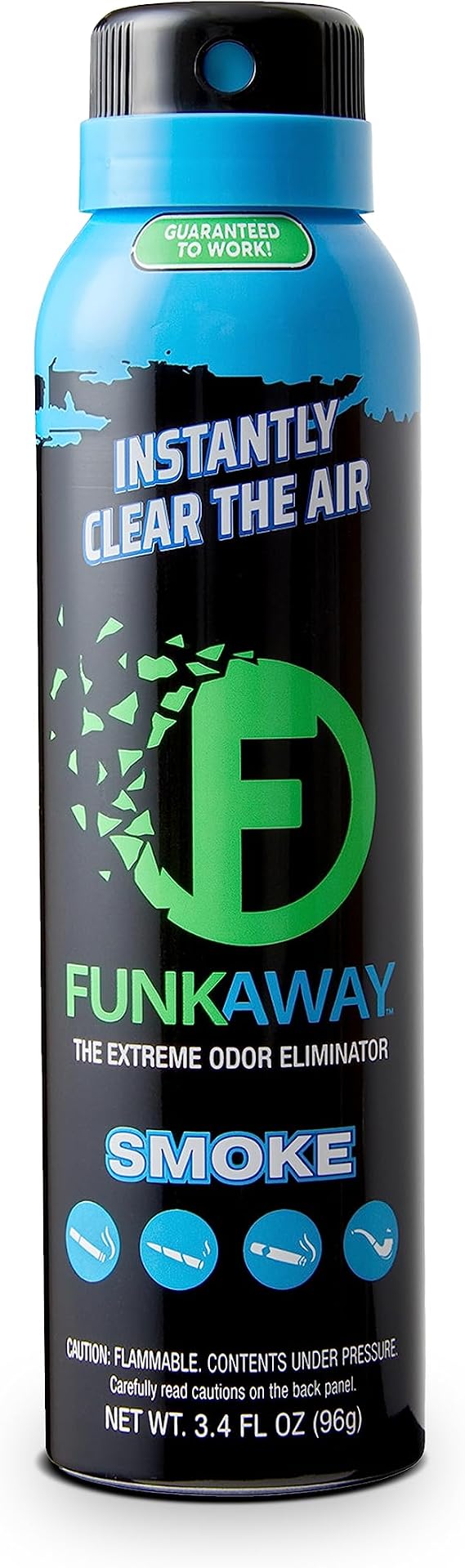 FunkAway Smoke Odor Eliminator Spray (3.4 oz) Air Fresheners for Airborne Odors, Smoke Remover and Odor Neutralizer Room Spray that Attacks Funk at the Source