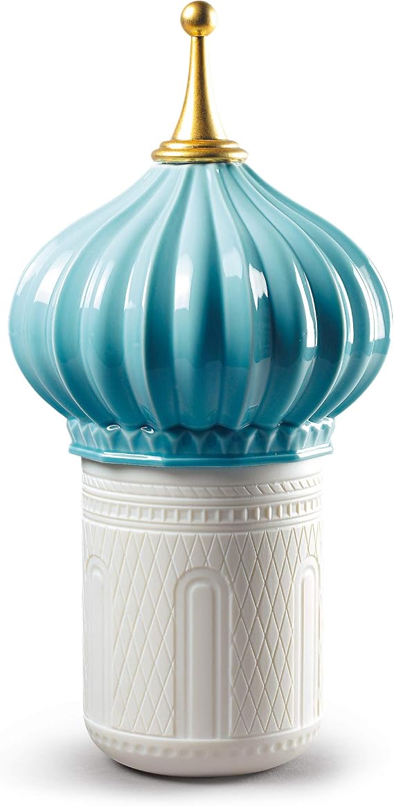 LLADRO North Tower Candle 1001 Lights. Unbreakable Spirit Scent. Porcelain Candle.