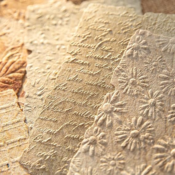 168Sheets Aesthetic Scrapbook Paper Scrapbook Supplies Kit,Relief Vintage Scrapbooking Paper Embossed Textured Decorative Collage Scrapbook Materials Scrap Book Paper Junk Journal Supplies