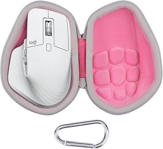 co2CREA Hard Protective Case Cover for Logitech MX Master 4/Master 3/Master Shockproof EVA bag with carabiner for outdoor travel case only