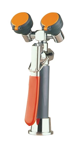 EW1022 Hands Free Eyewash/Drench Hose Unit with Flip-Top Spray Head, Deck Mount