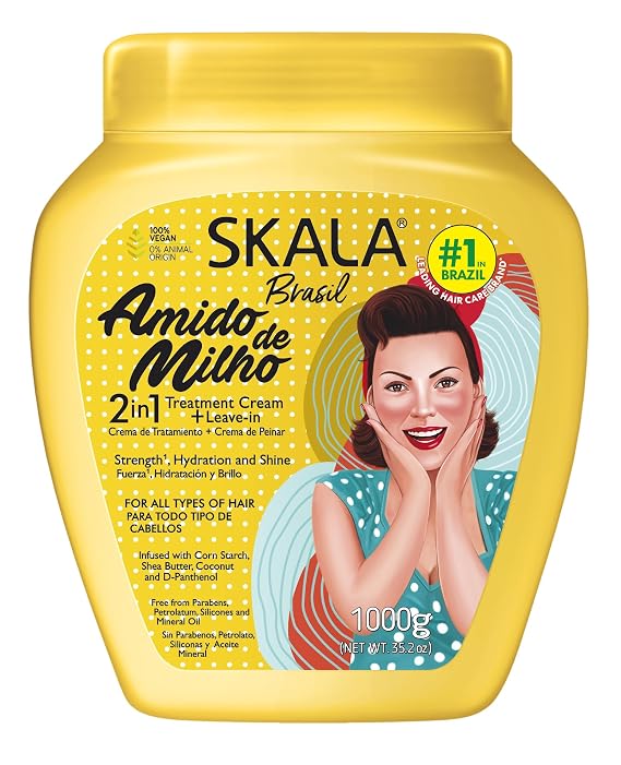 2in1 Corn Starch Hair Treatment Cream by Skala for Women - 35.2 oz Cream