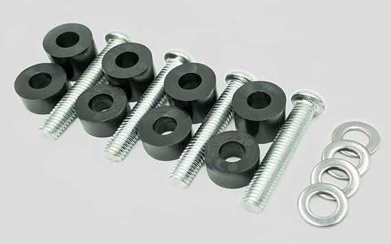 Wall Mounting Screws Bolts for Samsung TV - Extra Long M8 x 45mm with 25mm Long Spacers, TV Mounting Bolts Work with Samsung 42 50" 55" 60" 65" 70" 75" 82" TV
