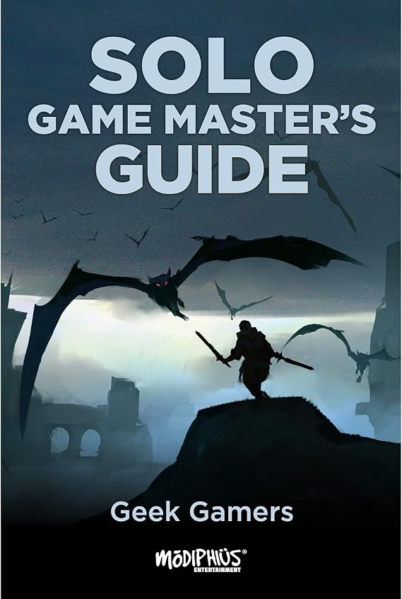Modiphius Entertainment Ltd Geek Gamers: Solo Game Master's Guide - Softcover RPG Book, 180 Pages, System-Neutral Tricks, Rules, Tables & Lists