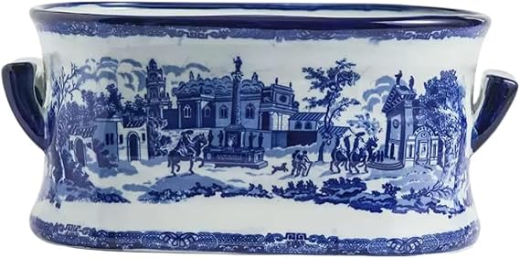Jingdezhen Oriental Ceramic Ginger Jar with Lid - 14cm Hand-Painted Blue & White Porcelain Vase with Lotus Pattern, Premium Home Decor Ornament, Ideal Gift for Birthday/Christmas/Wedding 