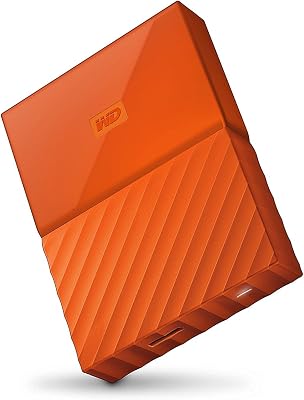 WD 2TB Orange My Passport Portable External Hard Drive - USB 3.0 - WDBYFT0020BOR-WESN