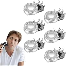 6 Pieces Replacement Shaver Heads for Philips 22 mm Stainless Steel Cutting Head Electric Shaving Blades Series 1000, 2000, 3000, 5000 (S5) and Model Pt7xx Pt8xx