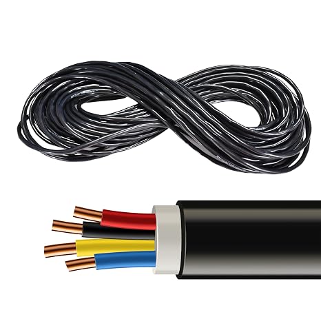 UBL18 Gauge 4 Conductor Electrical Wire Flexible, Weather-Resistant Low Voltage LED Stranded 18/4 Cable Automotive Wire for Powering High Amperage