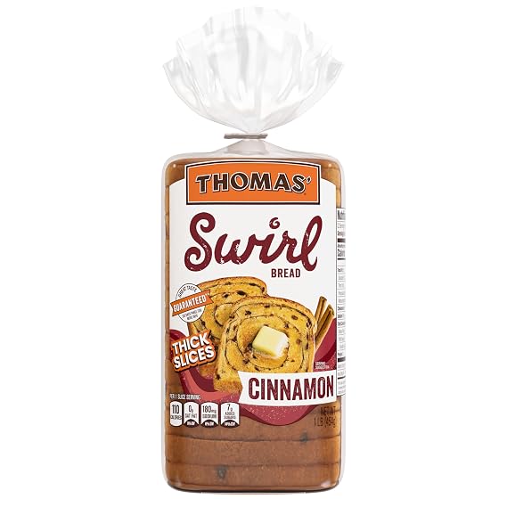 Thomas Cinnamon Swirl Bread, 16 Oz Cinnamon Bread Loaf