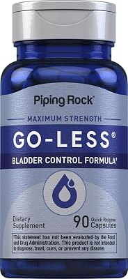 Piping Rock Bladder Control Pills for Women and Men | 90 Capsules | Maximum Strength Formula | Pumpkin Seed Extract | Non-GMO, Gluten Free Supplement