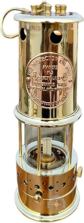 Large Vintage Solid Brass Working Nautical Miner Lamp Oil Ship Lantern Maritime Gift
