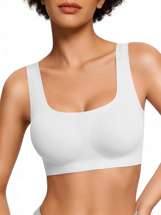 Avidlove Women's Comfy Pullover Wireless Bra Seamless Bralettes No Underwire T Shirt Wirefree Wide Straps Sleep Everyday Bras