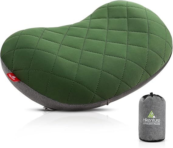Hikenture Inflatable Camping Pillow, Compact Travel Pillow for Backpacking