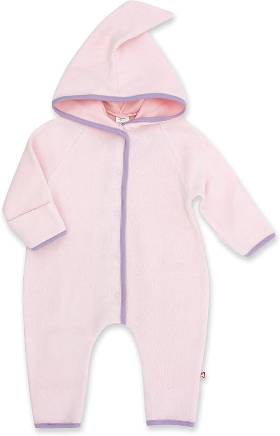 Zutano Cozie Fleece Baby One-Piece Elf Romper with Hood