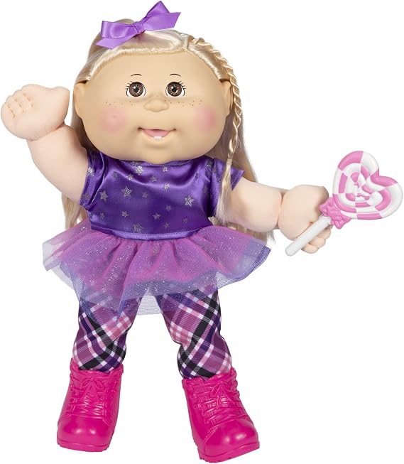 Cabbage Patch Kids 14" Kids - Blonde Hair/Brown Eye Girl Doll in Rocker Fashion