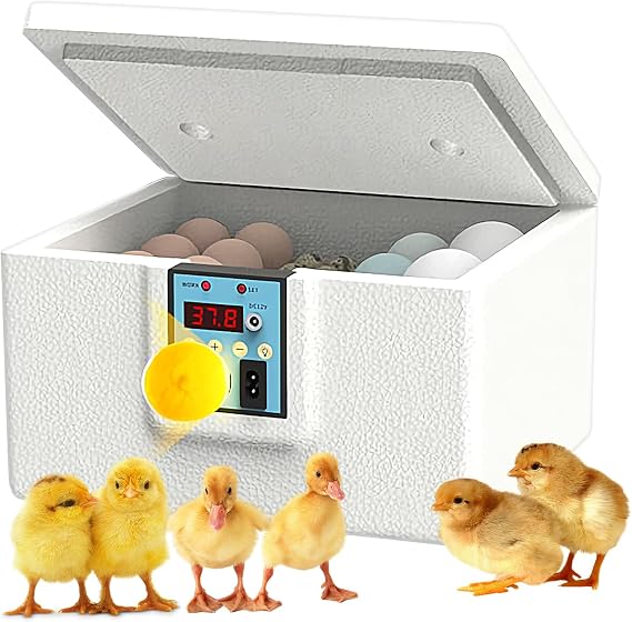 Chick Incubator - Intelligent Egg Incubator Heater - Temperature-Controlled, Automatic Touch Control Coop Hatcher for Hatchery Incubation
