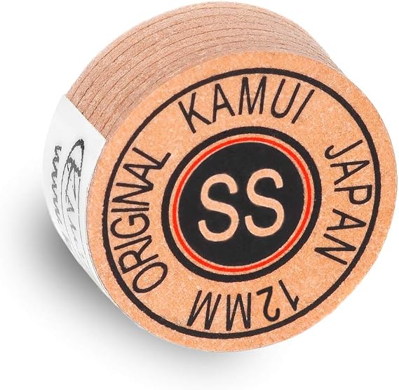 KAMUI Original Laminated Pool Billiard CUE TIP - 1 pc (Super Soft, 12 mm)