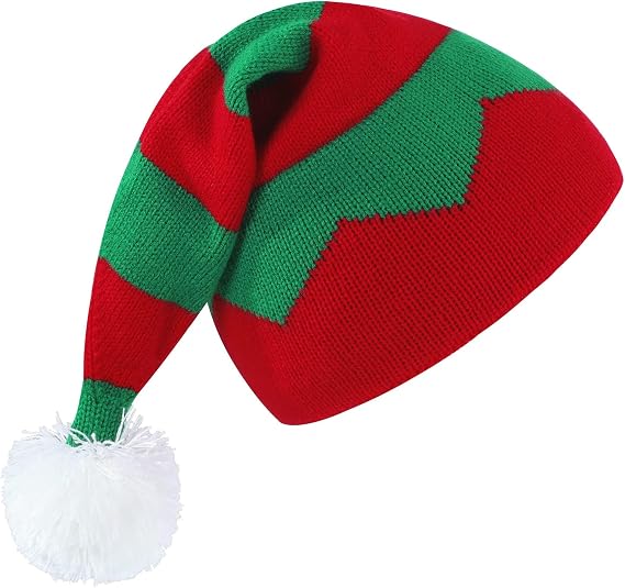 Zando Christmas Hats Adults for Women Men Santa Hat Adult Winter Santa Beanie Warm Christmas Hats Christmas Beanie Hat