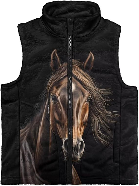 Renewold Boys Girls Fleece Vest Jacket with Pockets Ligntweight Vests Full Zipper Sleeveless Outerwear Toddler Kids Coat
