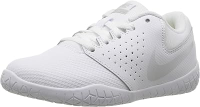 Nike Girls Youth Cheer Sideline IV Cheerleading Shoes 12 M US Little Kid, WhitePure PlatinumWhite