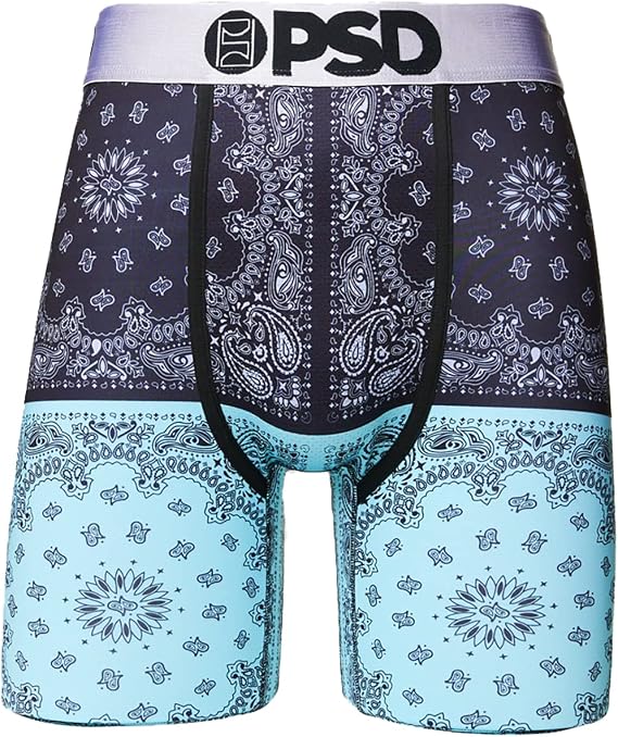 PSD Men's Silver Split & Co Boxer Briefs, Multi, XXL
