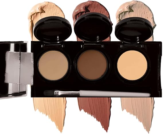 Dermaflage Concealer Palette, Waterproof Color Corrector, 3 Shades - Medium