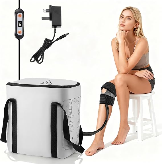 Cold Therapy Machine for Knee After Surgery, Ice Water Circulating System with Digital Timer & Adjustable Compression Pad, 14L Ice Bag for Knee, Shoulder, Elbow & Hip