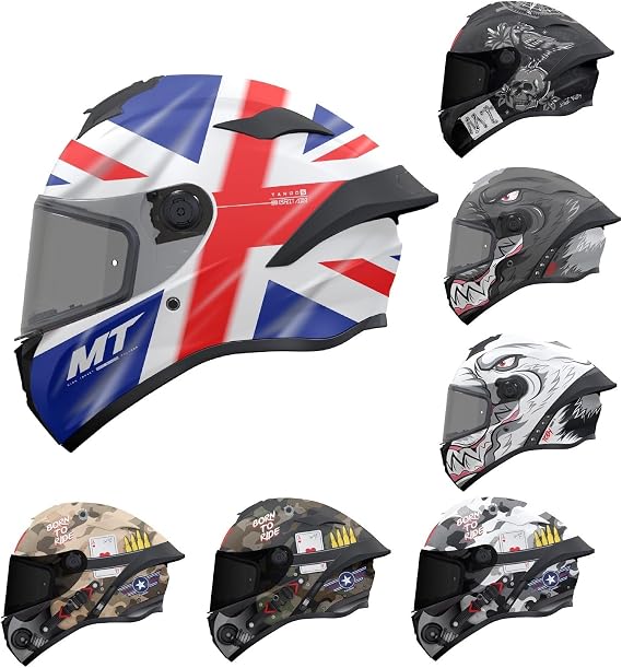 Motorcycle Full Face Helmet mt Targo S -Street Racing Touring Biker Rider Crash Sports Motorbike Helmets - Adult Men Women ECE 22.06 Approved Safety Helmet