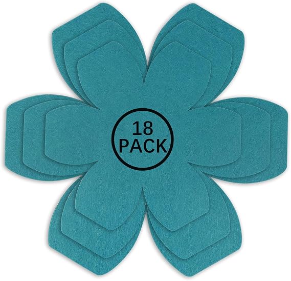 Pan Protectors for Stacking,Set of 18 and 3 Different Size,Larger Thicker Felt cookware Protectors,Pot and Pan Protectors,Cyan Pot Separators Protectors for Stacking and Protecting Your Cookware