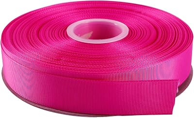 ITIsparkle 1 Inch Grosgrain Ribbon 50 Yards-Roll Set for Gift Wrapping Scrap Books Party Favor Hair Braids Hair Bow Baby Shower Decoration Floral Arrangement Craft Supplies, Garden Rose Ribbon