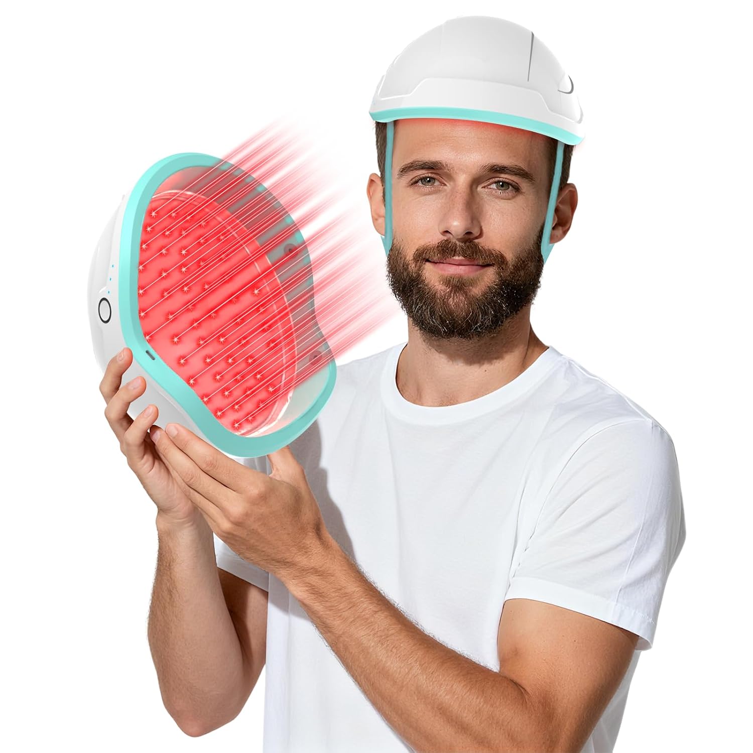 ikeener lllt laser helmet for hair growth fda approved rechargeable laser cap against hair loss women and men with 109pcs 650nm laser diodes hair growth treatment