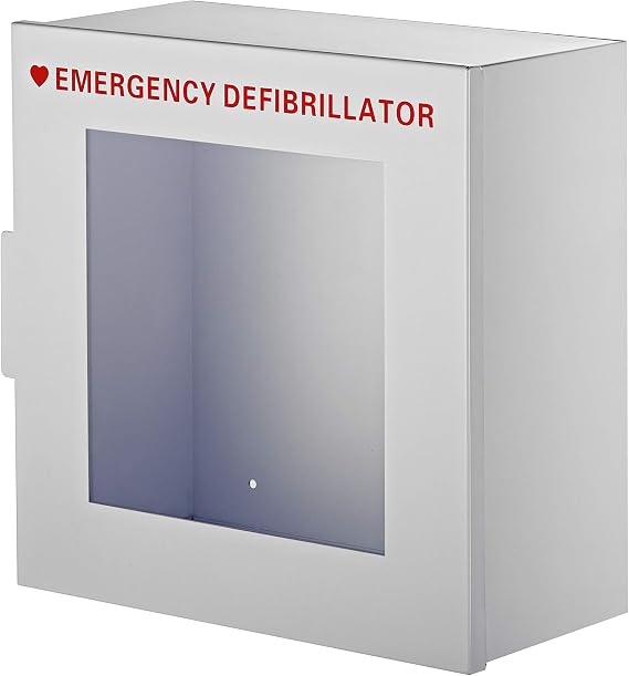 AED Cabinet, Non Alarmed AED Defibrillator Wall Mounted, Easy Access AED Box