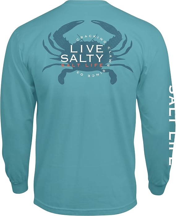 Salt Life Men's Chesapeake Life Long Sleeve Crew Neck Tee