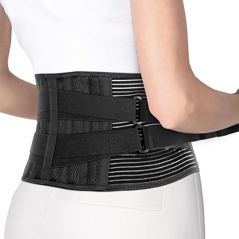 ORTONYX Lower Back Support Brace Lumosacral Support Belt for Men and Women | Lower Back Pain Relief Belt, Sport, Work, Herniated Disc, Sciatica, Degenerative Disc Disease.