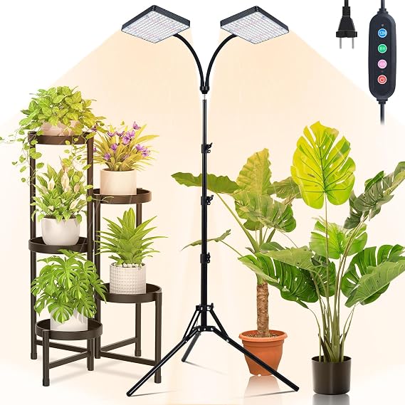 2 Head Standing Plant Grow Light for Carnivorous Plants