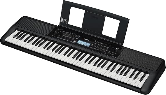 Yamaha PSR-EW320 Portable Beginner Keyboard, 650 Authentic Instrument Voices and 76 Keystroke Sensitive Keys with 48 Note Polyphony, Includes 2 Online Classes