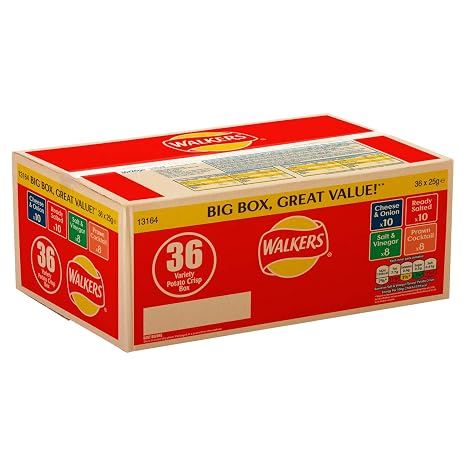 Walkers Crisps Variety Box 36 / 36 x 25g